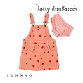Gallery viewerに画像を読み込む, <Dotty dungaree> Heart Print Corduroy Dress(12M-7Y)-Dotty dungaree-SUNNAO