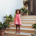 Load image into Gallery viewer, <Lali> Sofia Dress in Coral Crossstitch(2-5Y)-Lali-SUNNAO