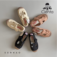 Load image into Gallery viewer, <Cienta>T strap shoes brown sole - Negro A77997