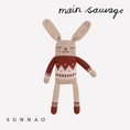 Load image into Gallery viewer, <Main Sauvage>Bunny knit toy - Sienna jacquard sweater-Main sauvage-SUNNAO