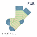갤러리 뷰어로 이미지로드, <FUB>Classic Striped Socks WASHED INDIGO/EMERALD(10.5-17.5cm)-FUB-SUNNAO