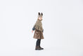 Gallery viewerに画像を読み込む, <eLfinFolk> Nep Yarn Rib knit cape - brown