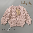 갤러리 뷰어로 이미지로드, <Babytoly> Popcorn Cardigan - POWDER PINK