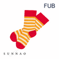 Load image into Gallery viewer, <FUB>Classic Striped Socks RUBY RED/SUNFLOWER(10.5-17.5cm)-FUB-SUNNAO