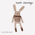 Gallery viewerに画像を読み込む, <Main Sauvage>Bunny knit toy - Sepia vintage-Main sauvage-SUNNAO