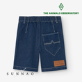 갤러리 뷰어로 이미지로드, <the animals observatory> MUNTJAC KID DENIM SHORTS BLUE