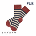 갤러리 뷰어로 이미지로드, <FUB>Classic Striped Socks CHILI/DARK NAVY(10.5-17.5cm)-FUB-SUNNAO
