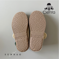 Load image into Gallery viewer, <Cienta>T strap shoes brown sole - Sand A77997