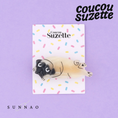 갤러리 뷰어로 이미지로드, <COUCOU SUZETTE>PUG HAIR CLIP-COUCOU SUZETTE-SUNNAO