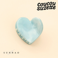 갤러리 뷰어로 이미지로드, <COUCOU SUZETTE> BLUE HEART MINI HAIR CLAW-COUCOU SUZETTE-SUNNAO