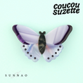 갤러리 뷰어로 이미지로드, <COUCOU SUZETTE> PURPLE BUTTERFLY HAIR CLIP-COUCOU SUZETTE-SUNNAO