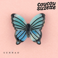 갤러리 뷰어로 이미지로드, <COUCOU SUZETTE> BLUE BUTTERFLY HAIR CLIP-COUCOU SUZETTE-SUNNAO