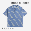 Load image into Gallery viewer, <BOBO CHOSES>Wavy Bobo Choses all over waffle polo shirt(2-7Y)-BOBO CHOSES-SUNNAO