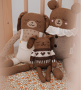 갤러리 뷰어로 이미지로드, <Main Sauvage>Bunny knit toy - Dark mocha jacquard