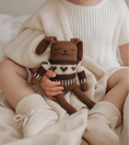 갤러리 뷰어로 이미지로드, <Main Sauvage>Bunny knit toy - Dark mocha jacquard