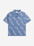 Load image into Gallery viewer, <BOBO CHOSES>Wavy Bobo Choses all over waffle polo shirt(2-7Y)-BOBO CHOSES-SUNNAO