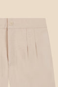 갤러리 뷰어로 이미지로드, <Birinit Petit> Ivory denim pleated trousers(3-6Y)★-Birinit Petit-SUNNAO