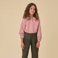Load image into Gallery viewer, <Birinit Petit> Red stripes blouse(18M-6Y)-Birinit Petit-SUNNAO