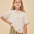 Load image into Gallery viewer, <Birinit Petit> Tulipano embroidered blouse(3-6Y)-Birinit Petit-SUNNAO