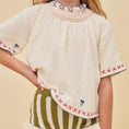 Load image into Gallery viewer, <Birinit Petit> Tulipano embroidered blouse(3-6Y)-Birinit Petit-SUNNAO