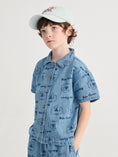 갤러리 뷰어로 이미지로드, <BOBO CHOSES> Pickle The Dog all over denim shirt