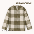 갤러리 뷰어로 이미지로드, <STUDIO BOHEME PARIS> JIM SHIRT - KAKI GINGHAM