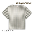 갤러리 뷰어로 이미지로드, <STUDIO BOHEME PARIS> BLOUSE THELME - GINGHAM