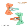 갤러리 뷰어로 이미지로드, <GRECH&CO.> FABLE BOW CLIPS - JADE+MELON-GRECH&CO.-SUNNAO