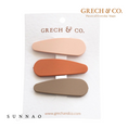 갤러리 뷰어로 이미지로드, <GRECH&CO.> MATTE HAIR CLIPS - STONE + SHELL + RUST-GRECH&CO.-SUNNAO