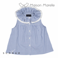 갤러리 뷰어로 이미지로드, 【予約/5月末頃お届け】<Maison marelle> Blouse MARCEAU- gingham blue-Maison marelle-SUNNAO