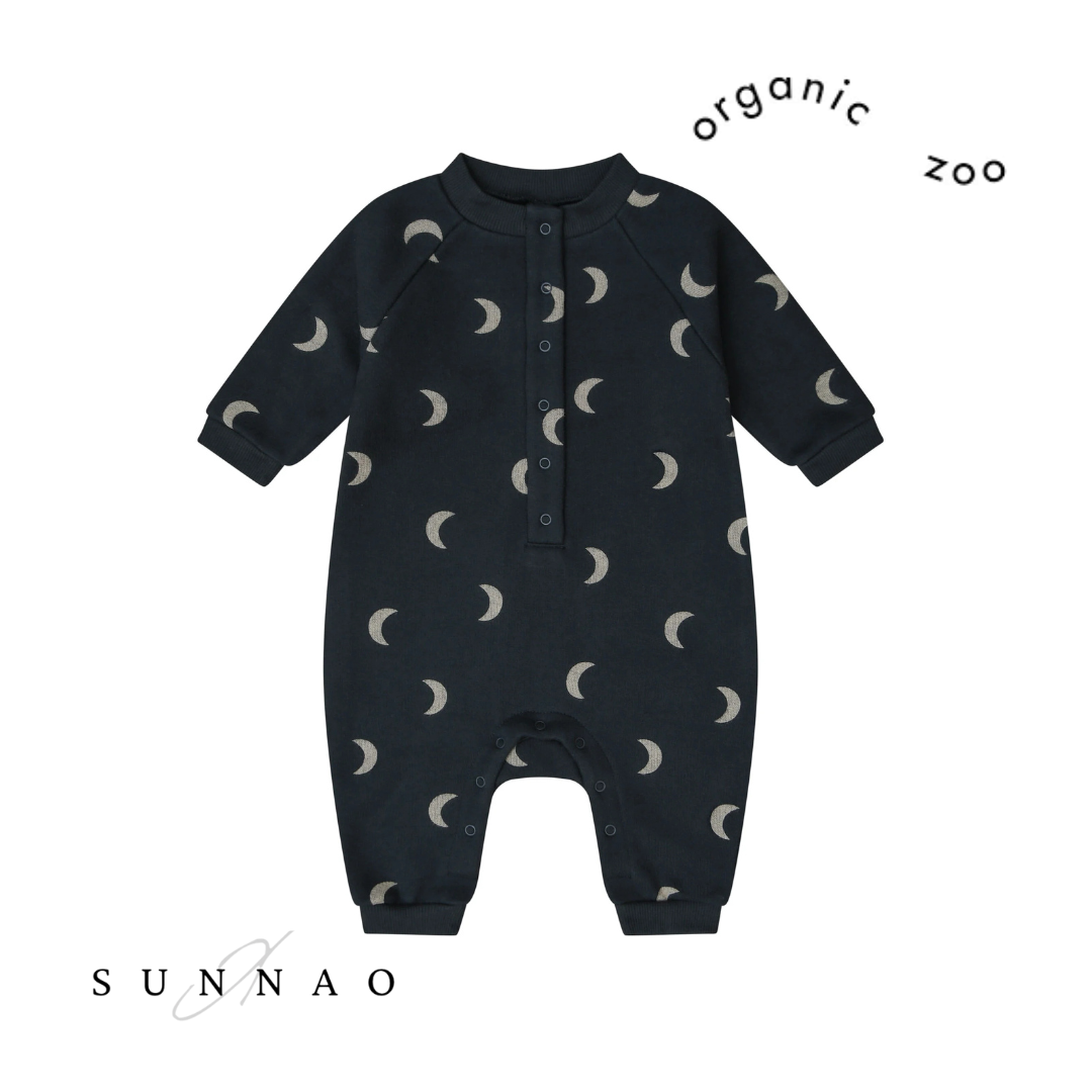 organic zoo カバーオール　ボンネ　6-12m organic zoo Honey Midnight Romper organic zoo 月模様ロンパース 6