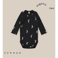 갤러리 뷰어로 이미지로드, <Organic zoo>Charcoal Midnight Wrap Bodysuit(0-12M)-Organic zoo-SUNNAO