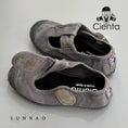갤러리 뷰어로 이미지로드, <Cienta>T strap black sole shoes - GRAY 77777