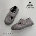 갤러리 뷰어로 이미지로드, <Cienta>T strap black sole shoes - GRAY 77777
