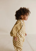 Load image into Gallery viewer, <Claude&Co>Cecile Ochre Check Dungaree(1-5Y)-Claude & Co-SUNNAO