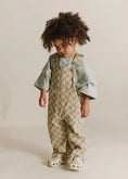 Load image into Gallery viewer, <Claude&Co>Cecile Olive Check Dungaree(6M-5Y)-Claude & Co-SUNNAO