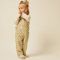 Load image into Gallery viewer, <Claude&Co>Cecile Olive Check Dungaree(6M-5Y)-Claude & Co-SUNNAO