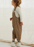 Load image into Gallery viewer, <Claude&Co> Checkerboard Dungaree - Brick (1-5Y)-Claude & Co-SUNNAO