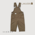 Load image into Gallery viewer, <Claude&Co> Checkerboard Dungaree - Brick (1-5Y)-Claude & Co-SUNNAO