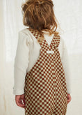 Load image into Gallery viewer, <Claude&Co> Checkerboard Dungaree - Brick (1-5Y)-Claude & Co-SUNNAO