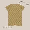 갤러리 뷰어로 이미지로드, <Organic zoo> Dusky Checkerboard Terry Beach Romper(0M-3Y)-Organic zoo-SUNNAO