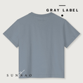 将图像加载到画廊查看器中, <GRAY LABEL> Oversized Tee with Logo - Stone Grey - Melon Print