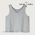 Load image into Gallery viewer, <GRAY LABEL> Boxy Tank Top - Stone Grey - Cream
