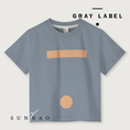 将图像加载到画廊查看器中, <GRAY LABEL> Oversized Tee with Logo - Stone Grey - Melon Print