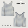 Load image into Gallery viewer, <GRAY LABEL> Boxy Tank Top - Stone Grey - Cream
