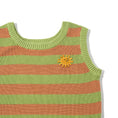 Gallery viewerに画像を読み込む, <Knit planet> GREEN STRIPE TOP(2-8Y)-Knit planet-SUNNAO