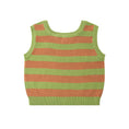 Gallery viewerに画像を読み込む, <Knit planet> GREEN STRIPE TOP(2-8Y)-Knit planet-SUNNAO