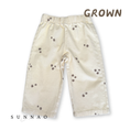 将图像加载到画廊查看器中, <GROWN> Organic Denim Wild Flower Embroidery Pant - Milk