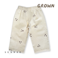 将图像加载到画廊查看器中, <GROWN> Organic Denim Wild Flower Embroidery Pant - Milk