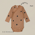 갤러리 뷰어로 이미지로드, <Organic zoo>Gold Dots Wrapover Bodysuit(0-12M)-Organic zoo-SUNNAO